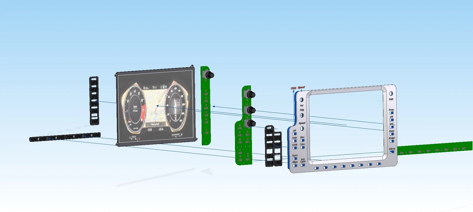 CAD-Visualisierung aus dem Bootsprojekt Tiffany von eCAD